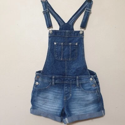 Pantalones Cortos No Boundaries Juniors X-pequeños Jeans Pechera Mono Calce Relajado Foto 1 de 4