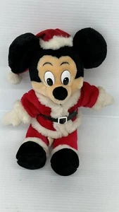Disneyland Walt Disney World Mickey Mouse Santa plush 14" Christmas - Picture 1 of 8
