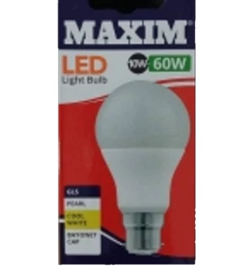 Maxim Led Candle Bulb Bc Pearl Cool White 3w=25w 1pc EACH - Picture 1 of 1