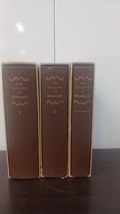 The Essays of Michel de Montaigne Heritage Press 3 Volume Set 1946 Slipcase Lot - Picture 1 of 12