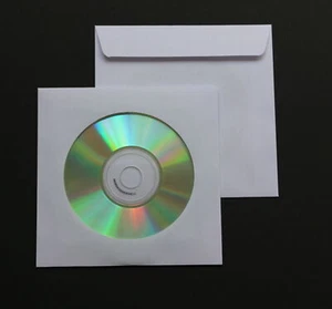 25 pz Buste Carta Deluxe CD/DVD/Blu-ray con Finestra e Sportello 90 gr Carta - Foto 1 di 2