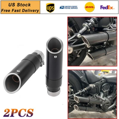 2 tubos de escape antideslizantes para Indian Scout Sixty Rogue Bobber 2015-2024 2025 Foto 1 de 4