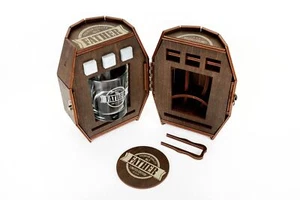 Whiskey glass set in wooden barrel Limited Edition father gift, gift for husband - Picture 1 of 5