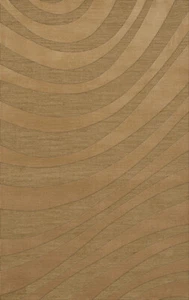 Yellow Transitional Hand Hooked Swirls Stripes Lines Area Rug Abstract DV12 - Picture 1 of 35