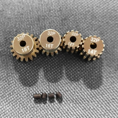 32P 1/8 3.175mm Pinion Gear Set 12T 14T 16T 18T Fits Traxxas 1/10 Slash 4X4 - Image 1 of 4