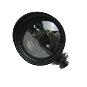 Black Motorcycle 4.5" LED Headlight Light Headlamp Retro Bullet Motorbike Light - Picture 1 of 5