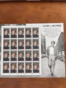 James Dean Legends of Hollywood 3082  20 x 32 Cent Postage Stamps 1996 USA - Picture 1 of 2