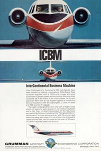 1966 Grumman: ICBM, Interncontinental Business Vintage Print Ad - Picture 1 of 1