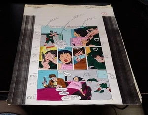 NEW GUARDIANS 9 PAGE 18 COLOR GUIDE - ORIGINAL ART - JOE STATON - Bild 1 von 1