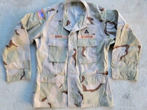 US Desert Camo DCU Uniform Shirt Jacket DA CIVILIAN PATCH Large REGULAR - Picture 1 of 11