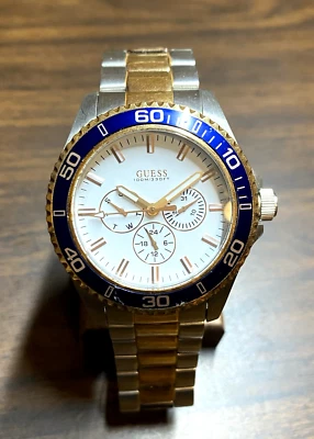 GUESS W0172G3 Men's Tachymeter Watch w/date day $345 FREESHIPPING - Image 1 of 4