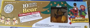 Vintage GE Indoor Bear Light Set Collector Series 10 Figures Teddy Holiday NOS - Picture 1 of 2