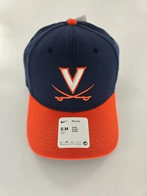 Nike University of Virginia Rise Cap Men’s S/M Orange Blue Adult Hat New - Image 1 of 4