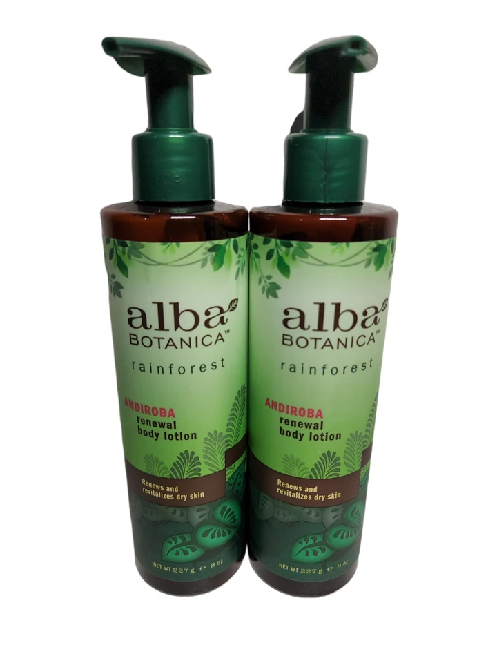 2x Alba Botanica Rainforest Andiroba Renewal Body Lotion 8 oz Discontinued NEW - Image 1 of 1