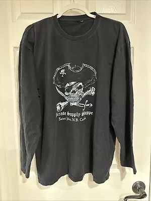 Men's XL Pirate Supply Shoppe Skull & Crossbones Graphic Shirt SEE NOTE - Image 1 of 4