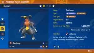 6IV GLÄNZEND GARCHOMP EV TRAINIERT RAID BEREIT XXXL ODER NORMAL Pokémon Scharlachrot/Violett - Bild 1 von 2