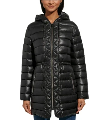 Chaqueta Anorak Acolchada Kenneth Cole Damas, Color Negro Talla XL Foto 1 de 4