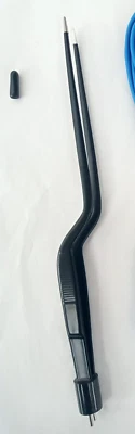 Reusable Non-Stick Bayonet Bipolar Forceps,Black-8'' -New Design