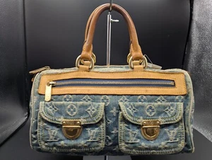 Louis Vuitton Monograma Denim M95019 Neo Speedy Bolso de Mano Mini Bolso Boston 0528 - Imagen 1 de 22