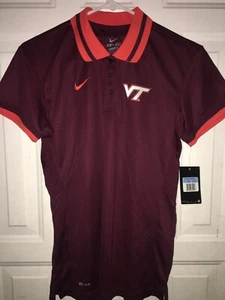 Nike. Virginia Tech Women's Dri-Fit short sleeve Polo size medium - Picture 1 of 6