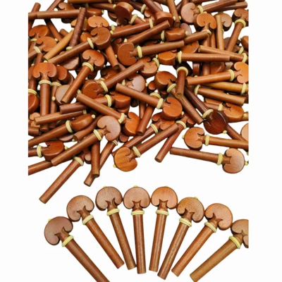 40pcs Jujube Wood Violin Pegs with Boxwood Collar,4/4 Violin Peg String Pin - Image 1 of 4