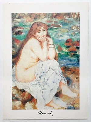 Bañista desnudo sentado, de Auguste Renoir impresión de reproducción Foto 1 de 2