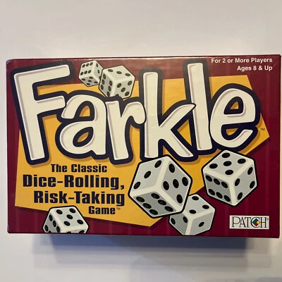 Farkle The Classic Dice Rolling Risk Taking Board Game Patch New - Image 1 of 4