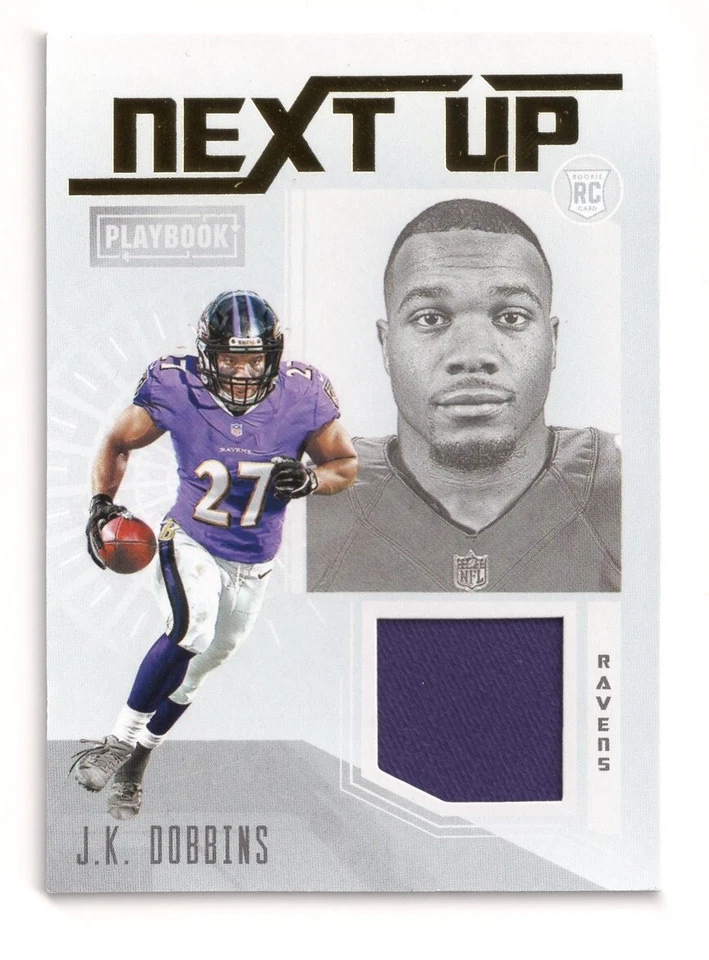 2020 Panini Playbook Next Up Jerseys #13 J.K. Dobbins RC - Image 1 of 1
