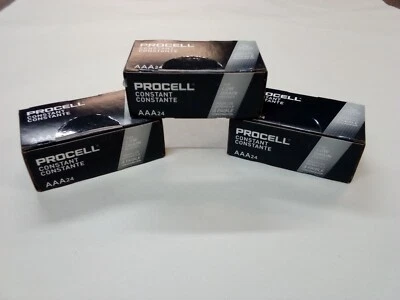 72 pilas alcalinas AAA Procell nuevas de Duracell PC2400 caducan 2027 o posteriores Foto 1 de 3
