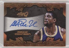 2017 Leaf Q Copper Spectrum Magic Johnson #BA-MJ1 Auto HOF