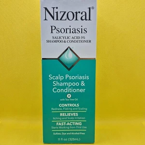 ( NEW ) Nizoral Psoriasis Scalp Shampoo and Conditioner 11 oz Exp 08 /2026 #1749 - Picture 1 of 7