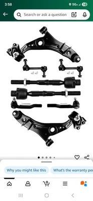 Front Lower Control Arms Sway Bars Tie Rods 2007-2014 for Ford Edge Lincoln MKX - Image 1 of 3
