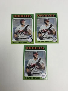 (3) 2024 Topps Heritage Colton Cowser Rookie Lot #388 Baltimore Orioles - Picture 1 of 2