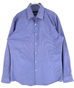 Hugo Boss Uomo Slim Fit Antirughe Casual Formale Taglia M - 41 16" - Foto 1 di 9