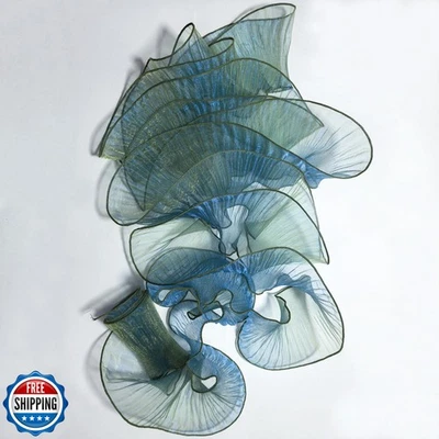 Acabamento retrô com babado de 7 jardas - Apliques plissados de tecido de chiffon e tule para Dre - Imagem 1 de 4