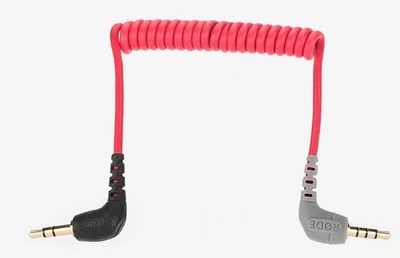 RØDE RODE SC7 Coiled Patch Cable - Angled 3.5mm TRRS to Angled 3.5mm TRS - Image 1 of 4