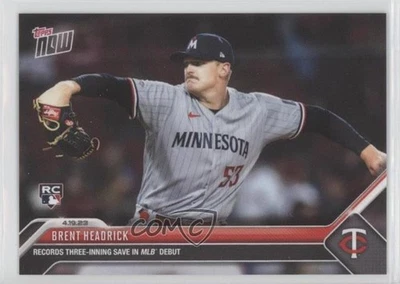 2023 Topps Now /728 Brent Headrick #154 Rookie RC - Image 1 of 2