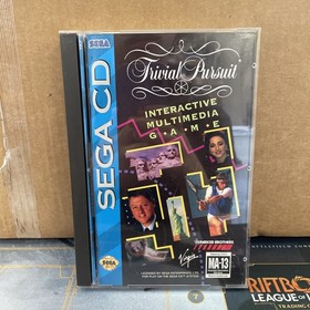 Trivial Pursuit (Sega CD, 1993) CIB Complete With Manual & Registration