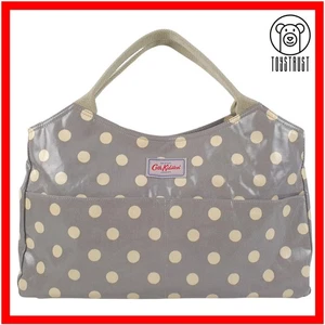 Cath Kidston Open Tote Large Shoulder Bag Overnight Polka Dot Spot Oilcloth CP65 - Picture 1 of 16