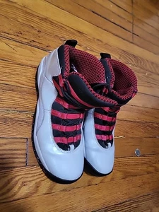 NIKE AIR JORDAN 10 X RETRO (GS) GRIS NEGRO-ROJO TALLA 5Y= MUJER TALLA 6.5 487211-009 - Imagen 1 de 6