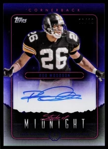 Rod Woodson 2024 Topps Midnight Stroke of Midnight Auto /12 Steelers - Bild 1 von 2