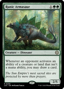 Runic Armasaur R Commander: The Lost Caverns of Ixalan Creature Dinosaur 256 - Picture 1 of 1