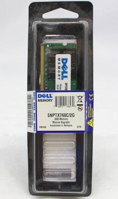 Dell Memory Module Upgrade 2GB VR0194D 3770 New Computer DIMM DDR2 SNPTX760C - Image 1 of 4