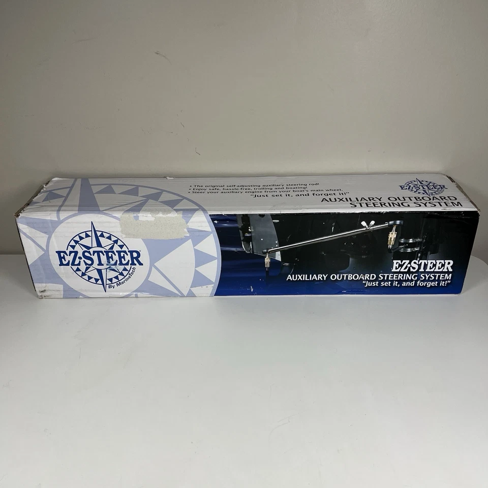 Комплект рулевого управления вспомогательным двигателем EZ-Steer EZ60004 от подвесного до подвесного среднего 27-48 дюймов - Изображение 1 из 4