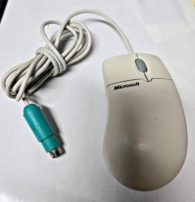 Vintage Microsoft Intellimouse 1.1A Mechanical Ball Wheel Mouse -PS/2 compatible - Image 1 of 3
