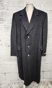 Cappotto uomo Gerald Austin London/New York grigio antracite scuro taglia 48 reg nuovo con etichette - Foto 1 di 11