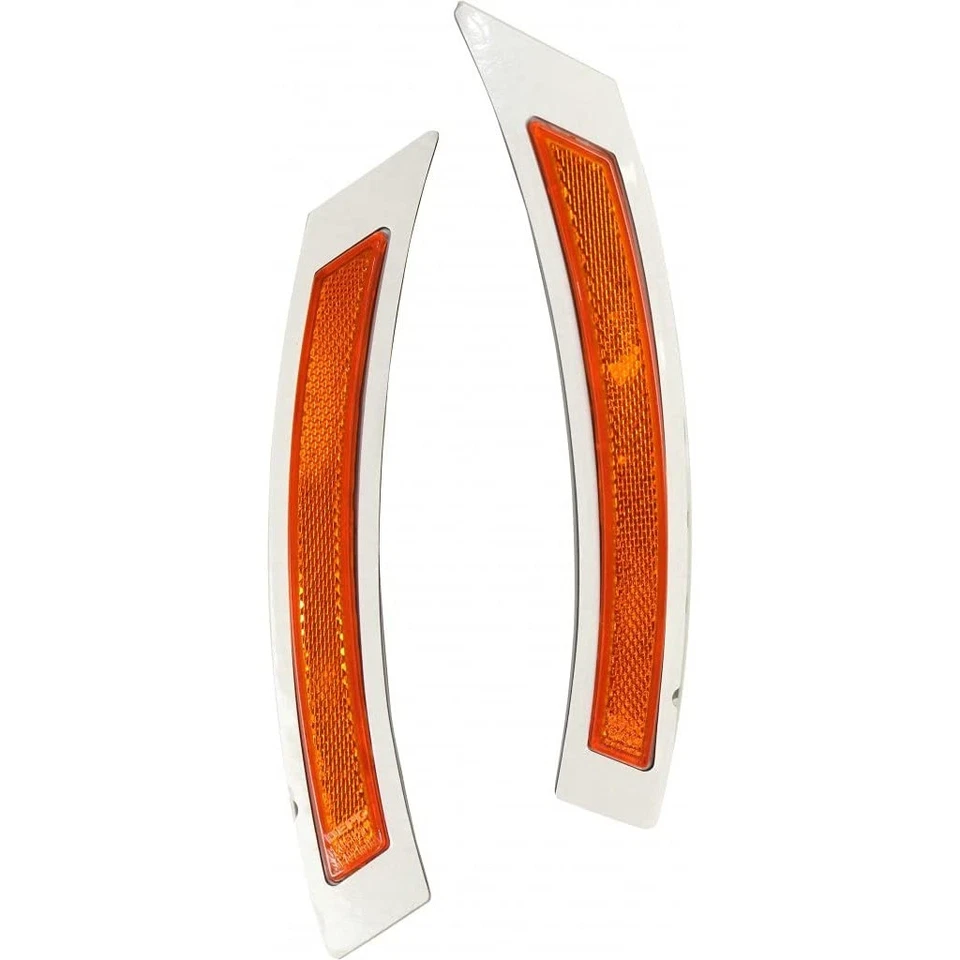 For 2008 2009 2010 BMW 528i Bumper Reflector Pair Driver and Passenger | (CAPA) - Image 1 of 4