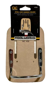 CLC Steel Loop Hammer Holder #439 Toolworks Work Gear Custom Leather Job Site - Picture 1 of 2