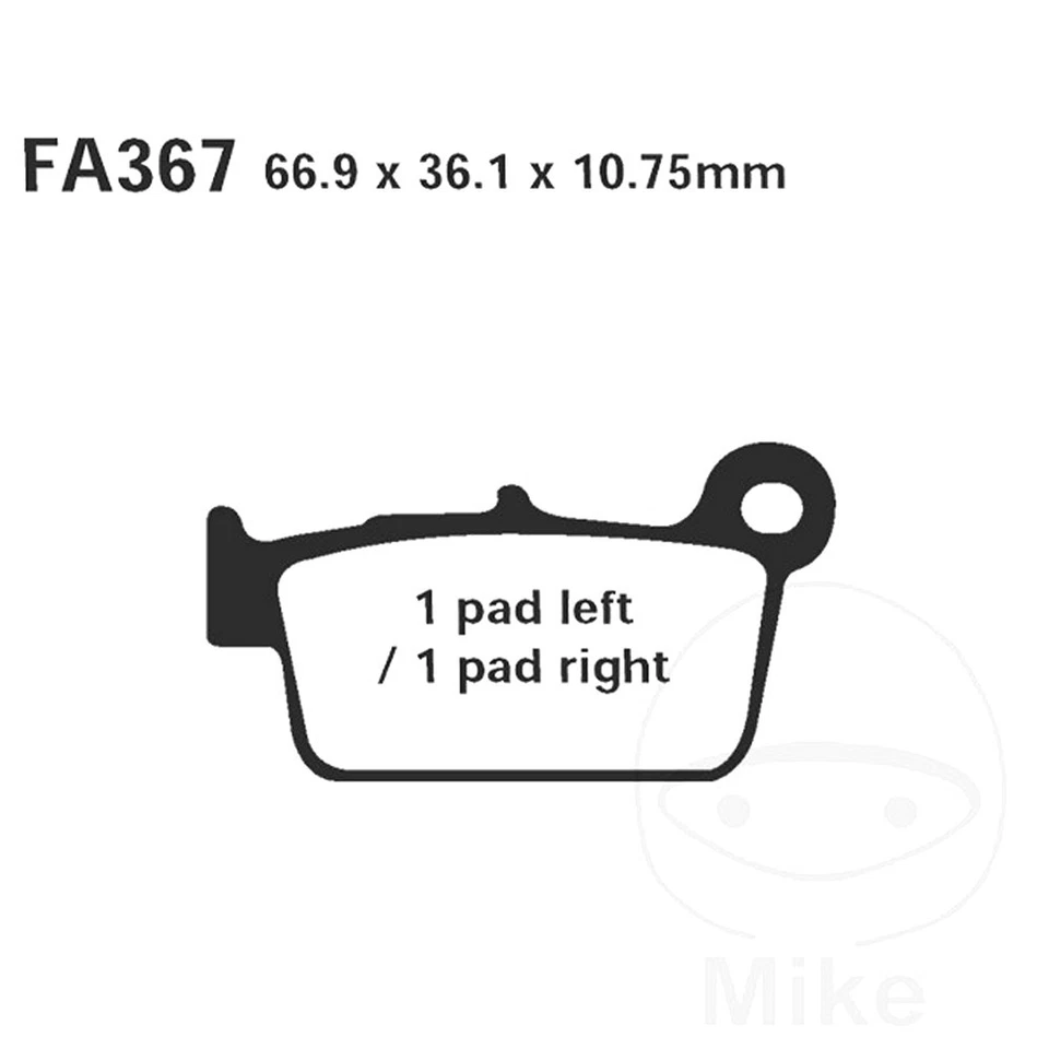EBC Brake Pads Sintered FA367R Fits Aprilia SXV 450 2006-2013 — 第 1/1 张图片