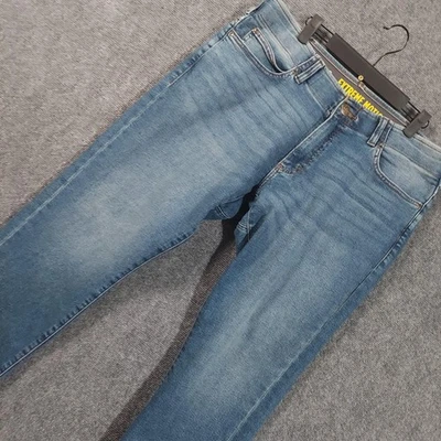 Jeans masculino Lee 36x28 azul movimento extremo perna reta afunilada jeans stretch - Imagem 1 de 4
